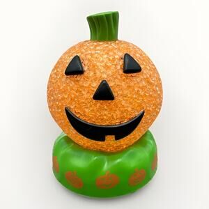 VTG Avon Nite Bright Pumpkin Halloween Jack-O-Lantern Light Up Pumpkin {100}